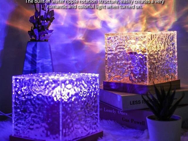 LED Crystal RGB Table Lamp