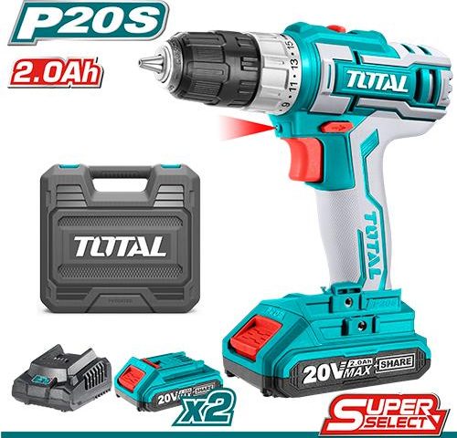 Total Rechargeable Drill 20v